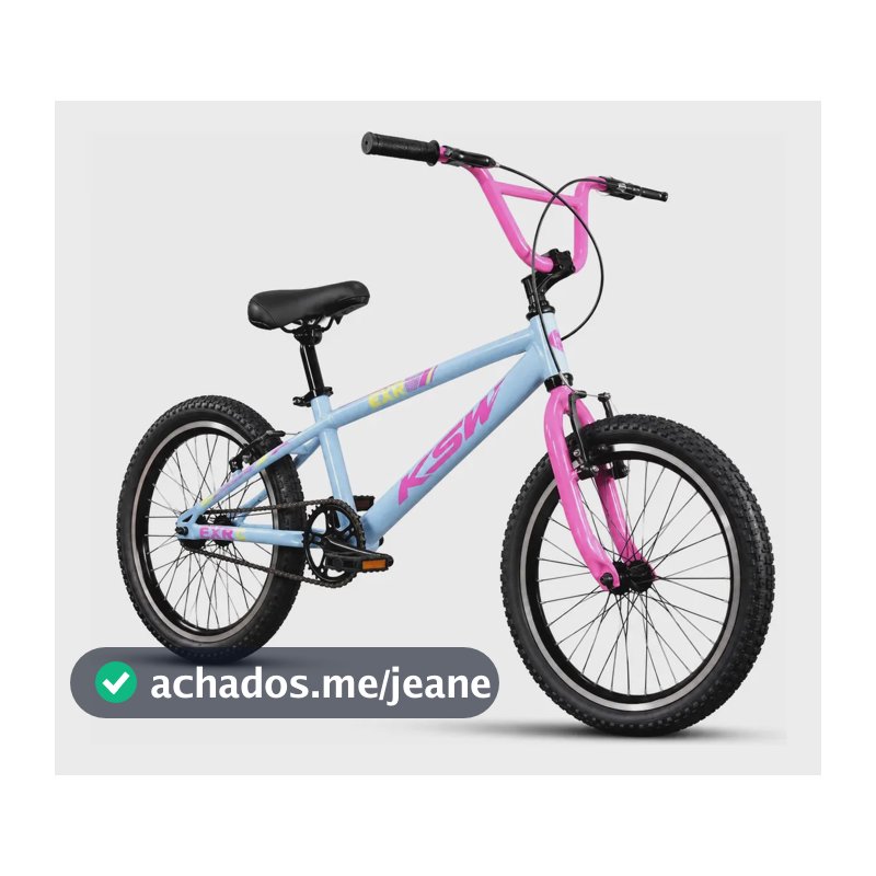 Bicicleta Aro 20 Bmx Infantil Ksw Erx Alumínio Freestyle Azul azul piscina 20