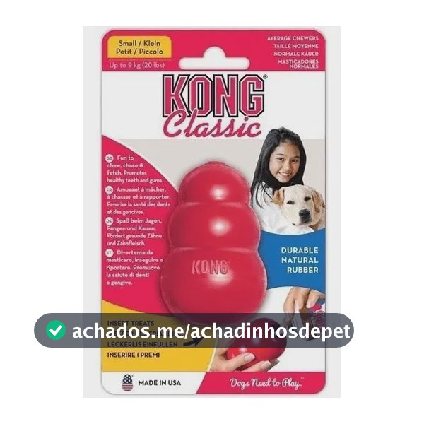 Kong Classic Pequeno Mordedor Recheável