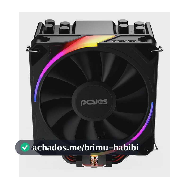 Cooler Para Processador Pcyes Frost Pulse Argb Black Vulcan