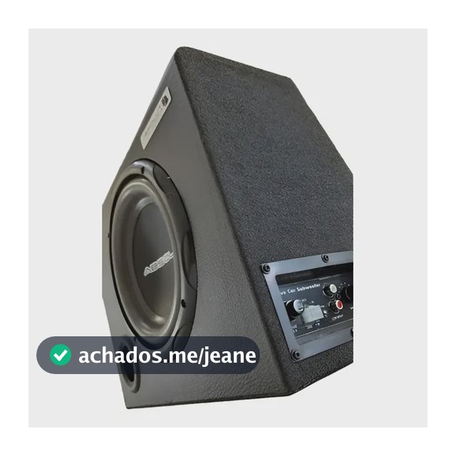 Caixa Som Amplificada Automotiva Universal Sub 8 Pol Absolut