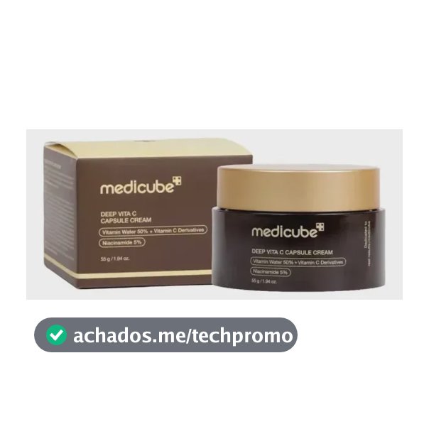 Creme Facial Medicube Deep Vita C Capsule Cream 55g para Luminosidade e Uniformização da Pele