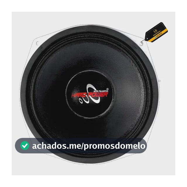 Alto Falante 10 Polegada Hardpower Hp400h Médio Grave 8ohms Preto