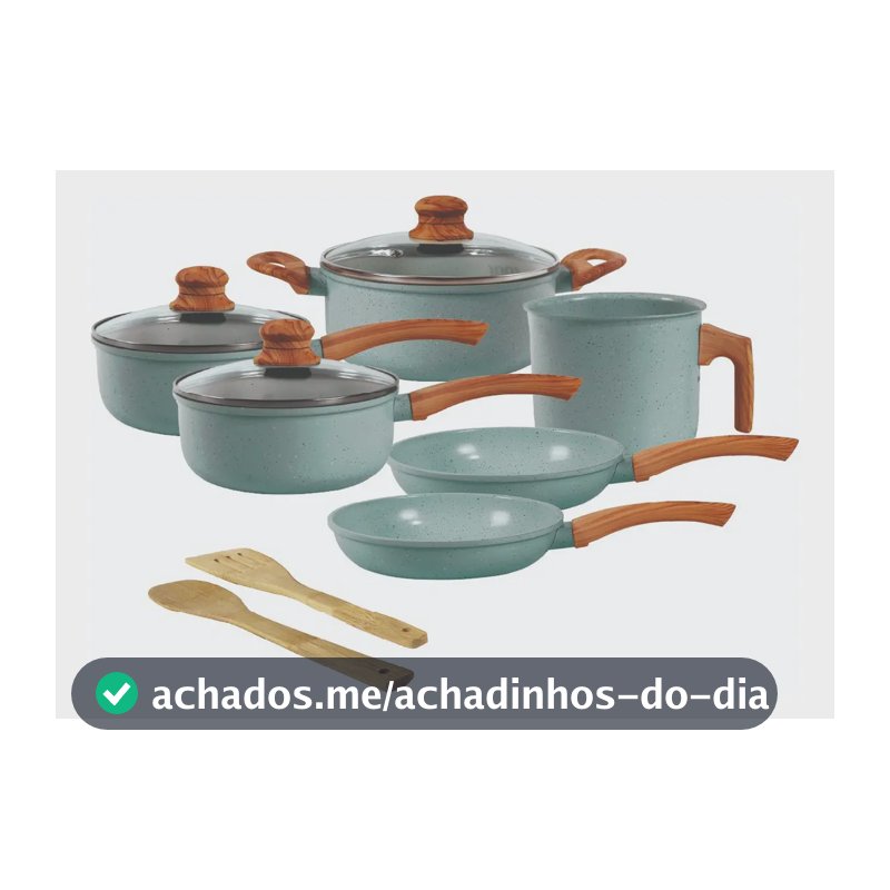 Jogo De Panelas Cerâmico Triplo Indução Tuut Ecoglid 8 Peças Cor Marble