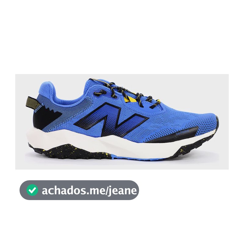 Tênis New Balance Nitrel V6 Masculino Corrida Trilha Azul 41 Br