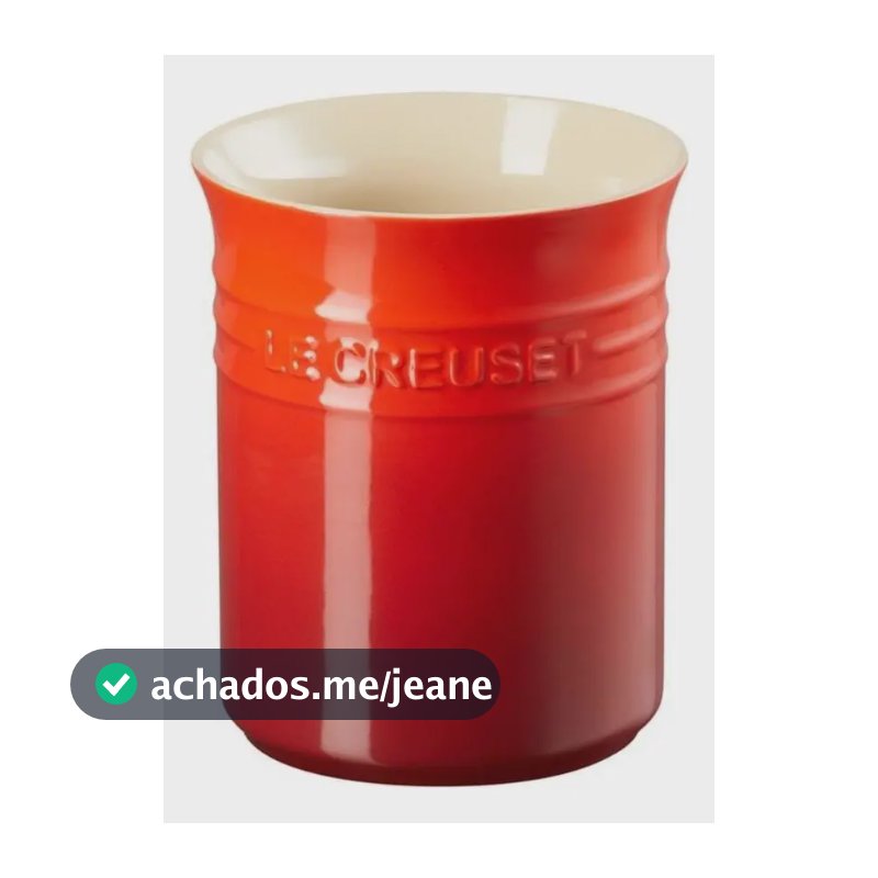 Porta Utensílios Le Creuset 1,1L Cerâmica Vermelha Clássico