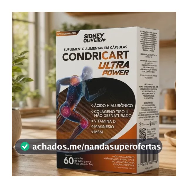 Colágeno Tipo 2 Condricart Ultra Power 60 Cápsulas Sem Sabor