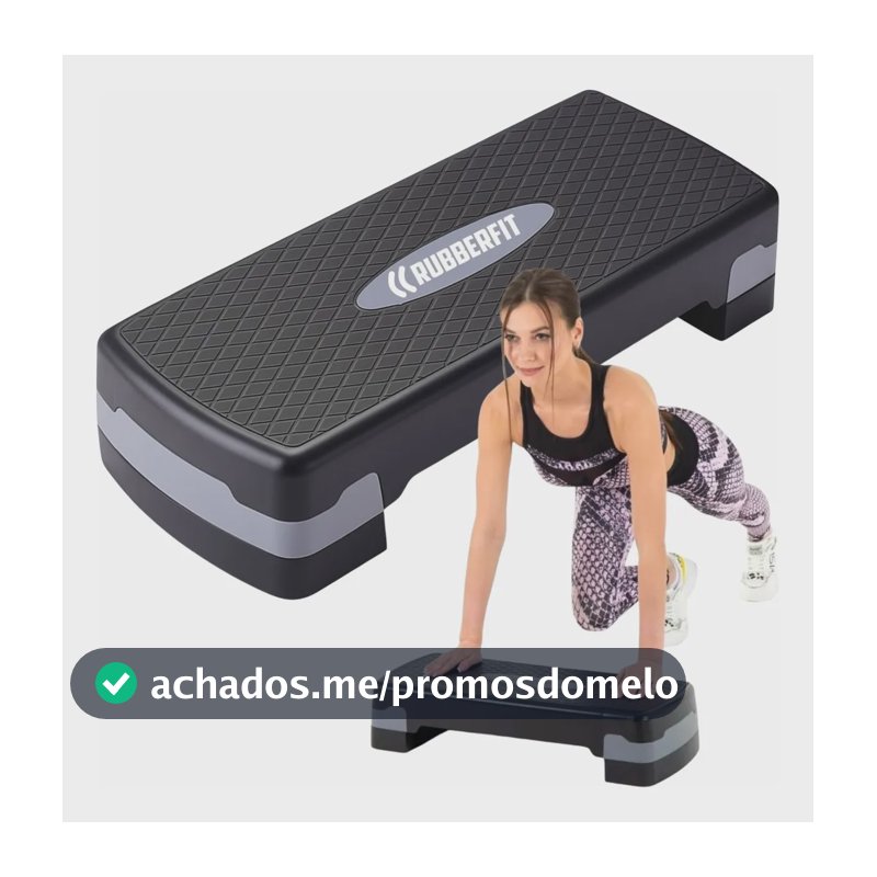 Step Academia Profissional Ginástica Altura Ajustável Cinza-escuro