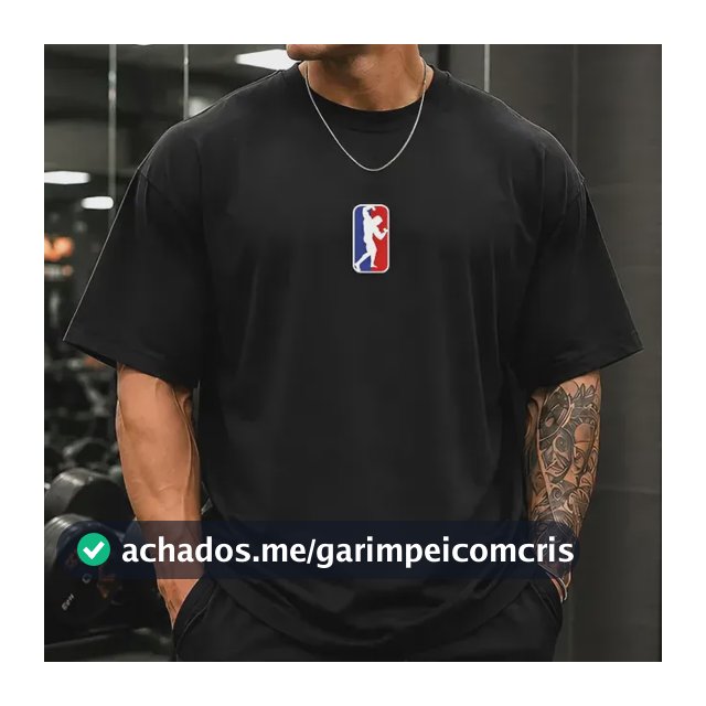 Camiseta Oversized Masculina Algodão Estampa Pose Academia Preto G1