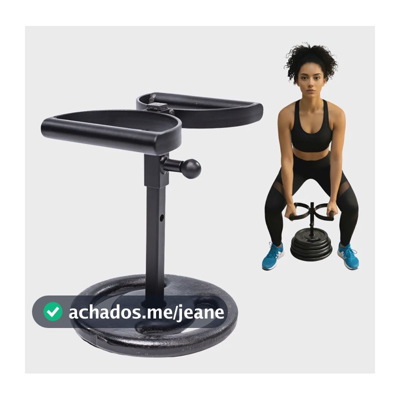 Suporte Para Agachamento Sumô Musculação Fitness Academia Preto