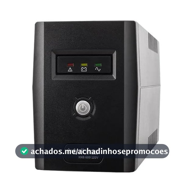 Nobreak Interativo Monovolt Intelbras Xnb 600va 120v Cor Preto