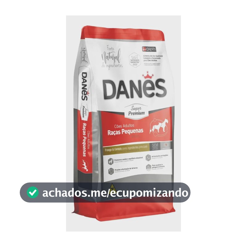 Ração Super Premium Danês para Cão Adulto de Raça Média e Grande Sabor Carnes e Legumes de 10,1 kg