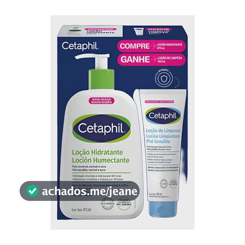 Kit Cetaphil Loção 473ml + Loção De Limpeza 100ml Sem Fragrância