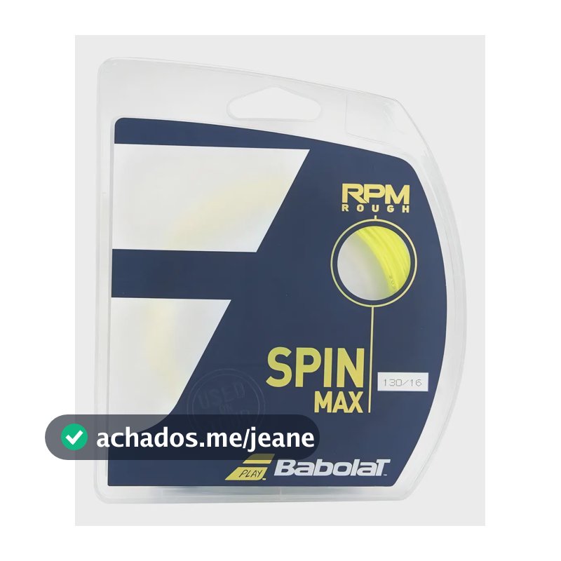 Corda Babolat Rpm Rough 16l 1.30mm Amarela - Set Indiv