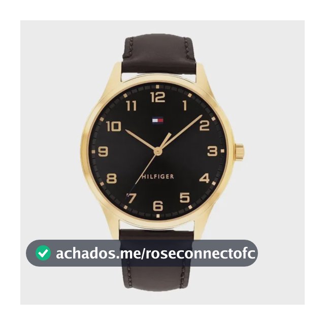 Relógio Tommy Hilfiger Th Essentials Masculino Em Couro Pret Preto
