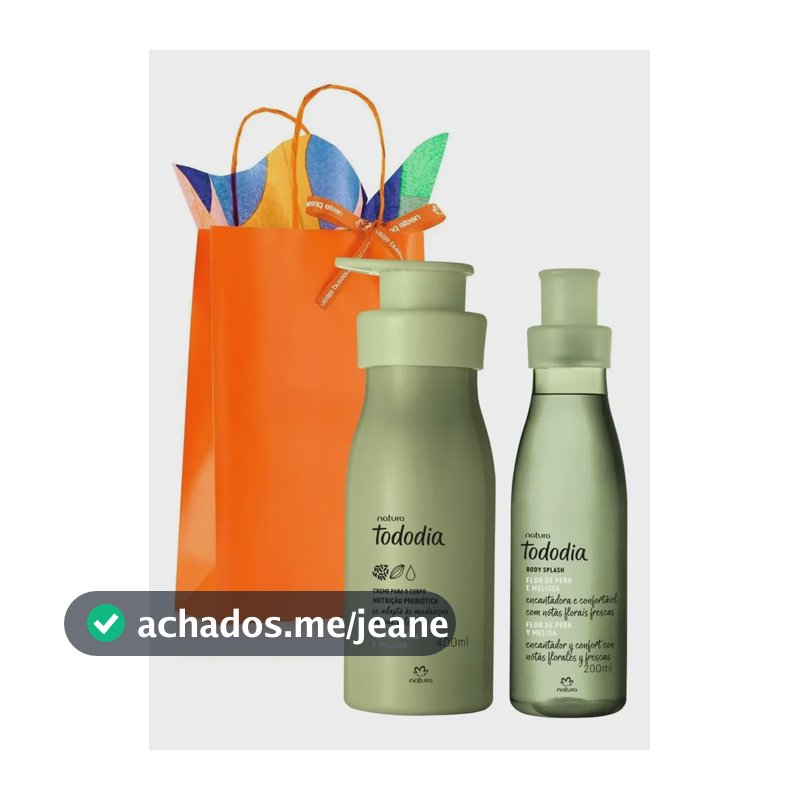 Presente Kit Flor De Pera E Melissa Hidratante + Body Splash