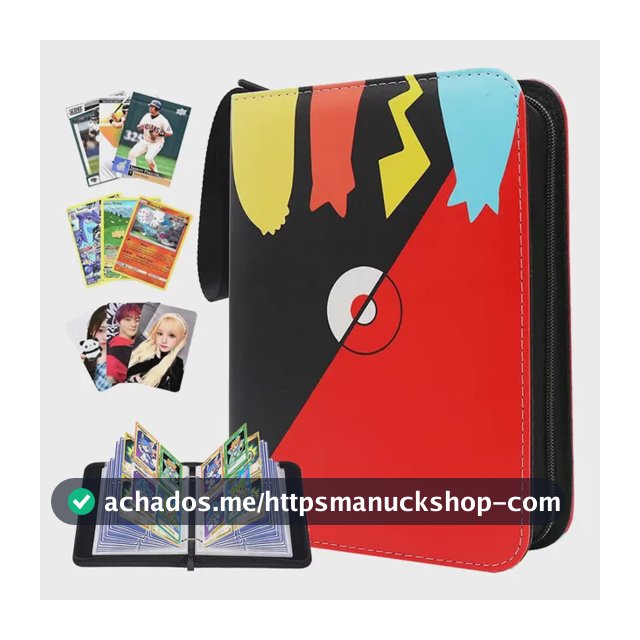 Álbum Com 400 Slots Compatível Com Cartas Pokémon Tcg