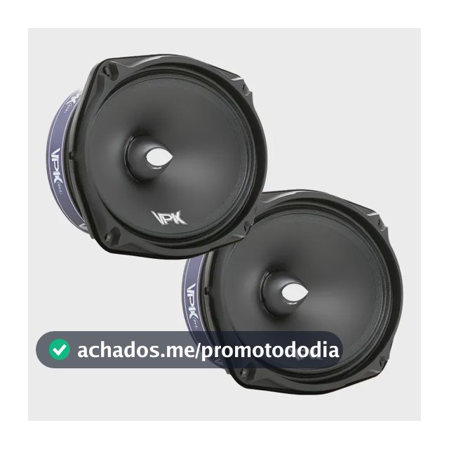 Par Falante Medio Grave Qvs Vpk 6x9 600w Rms Preto