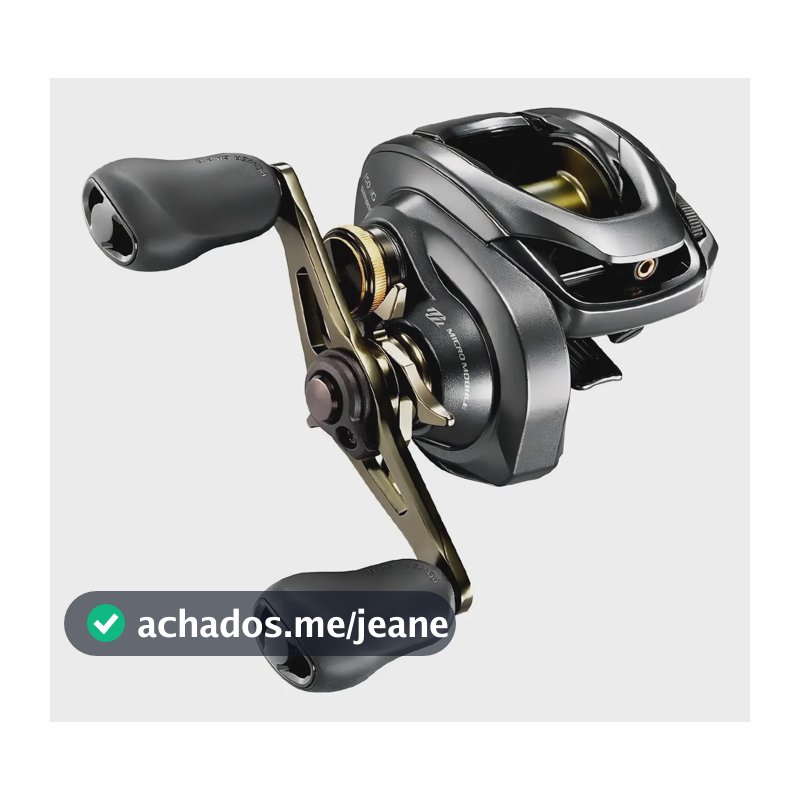 Carretilha De Pesca Shimano Curado Dc 151 Hg Lado Esquerdo Preto Esquerdo