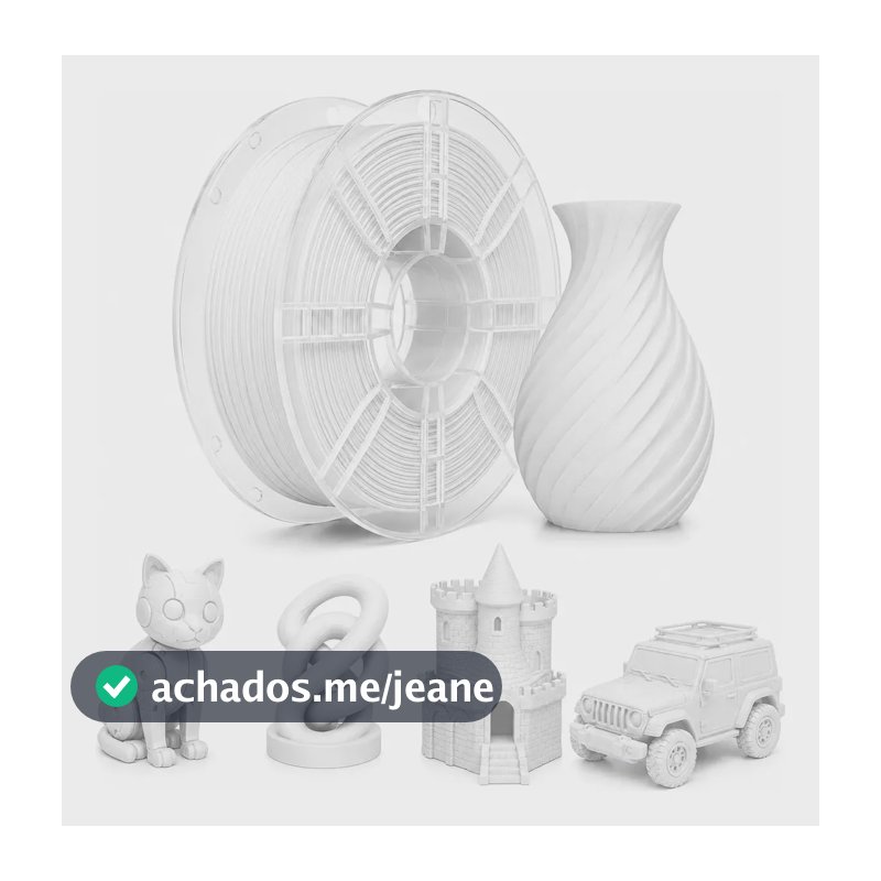 Filamento Pla Matte Sol3d 1kg 1,75mm Para Impressão 3d Branco