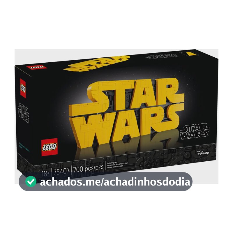 Lego Logotipo De Star Wars Construído Com Blocos Plastico 700 Uma Nova Esperança.