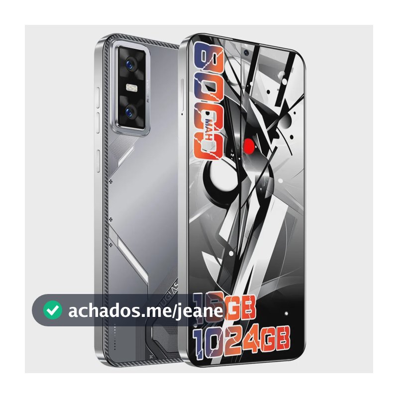 Smartphone NUGLAS GT30 PRO 5G Dual Sim 16GB RAM 512GB ROM Dimensity 9200 Tela HD+ 6.82 Bateria 8000mAh