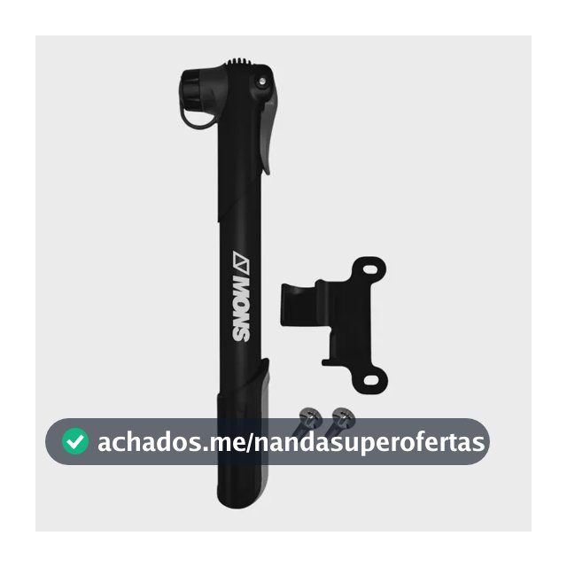 Bombinha De Encher Pneu Bike Bombinha De Ar Para bicicleta Cor Preto