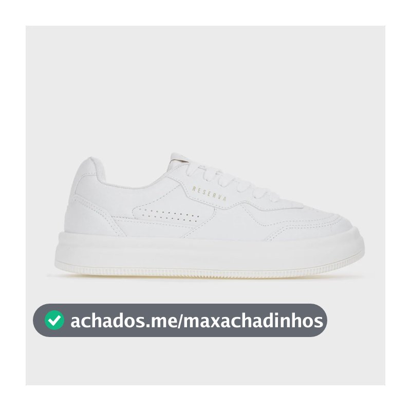 Tênis Reserva Masculino Casual Cano Baixo Antiderrapante Branco 41 Br
