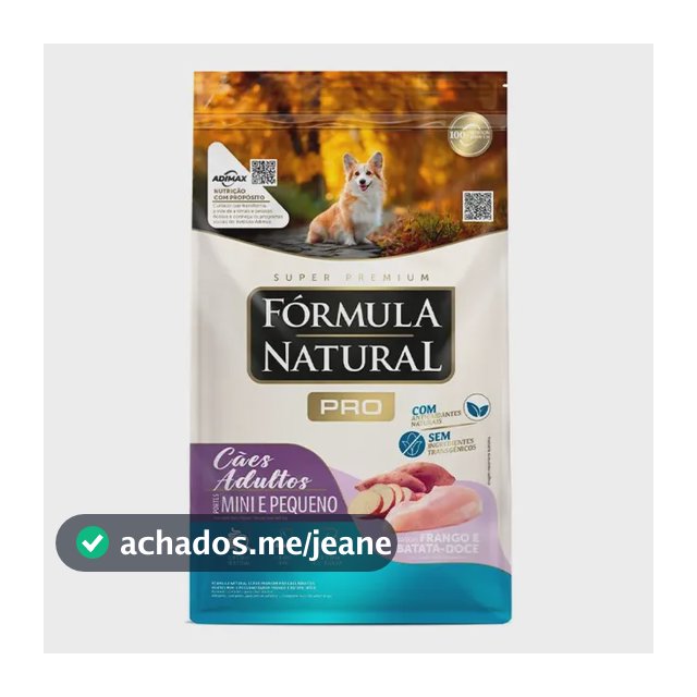 Ração Fórmula Natural Pró Cães Adultos Mini Peq Frango 2,5kg