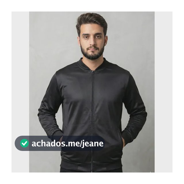 Jaqueta Masculina Bomber Chimpa Com Zíper E Bolsos