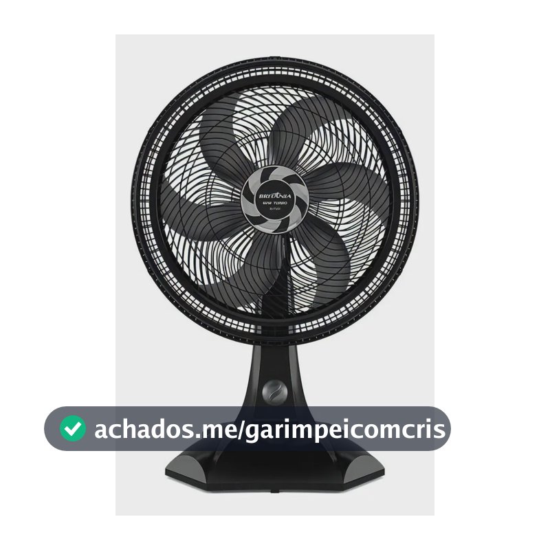 Ventilador BVT301 Tecnologia Maxx Force 3 velocidades 60W Britânia 110V