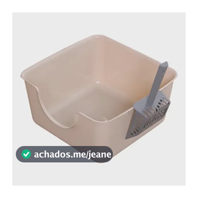 Caixa De Areia Para Gatos Extra Grande, Bandeja Lisa Para