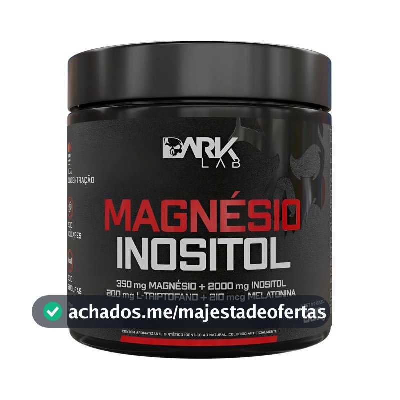 Magnésio E Inositol Taurina Melatonina 300g Dark Lab Maracujá - 50 Doses