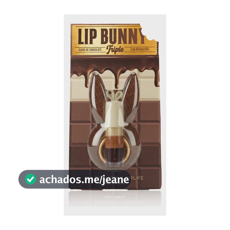 Gloss Labial Lip Bunny Triple - Fran By Franciny Ehlke Marrom