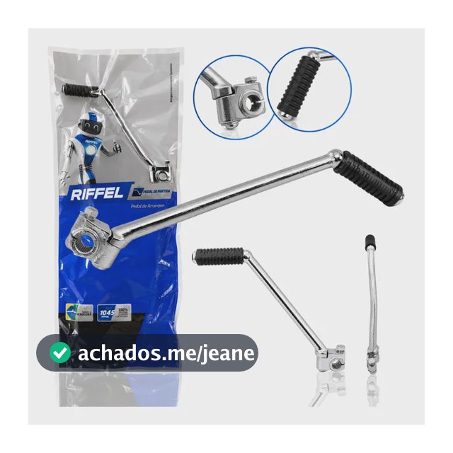 Pezinho Partida Titan 150 Honda Cg Fan 125 Nxr Bros Aço 1045 Cromado