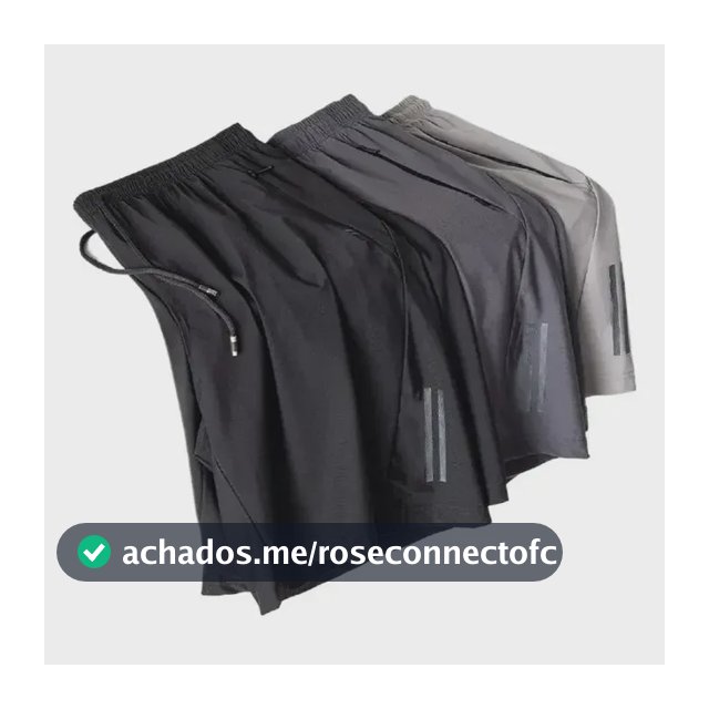 Kit 3 Bermuda Masculina Importada Seda  Secagem Rápida