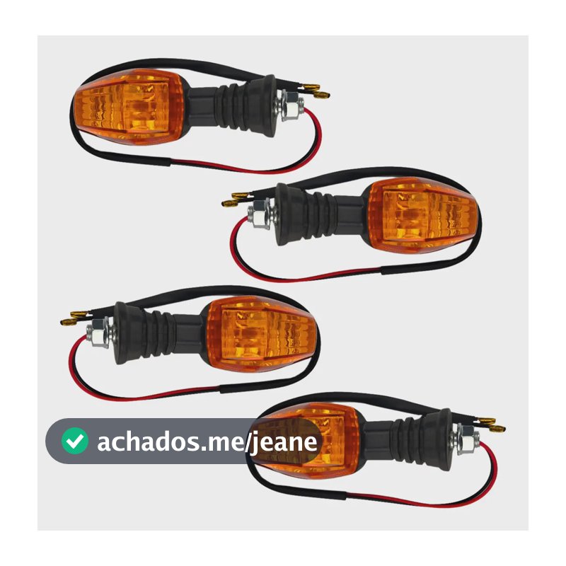 Pisca Seta Suzuki Yes 125 Lente Laranja Kit Com 4 Peças Laranja