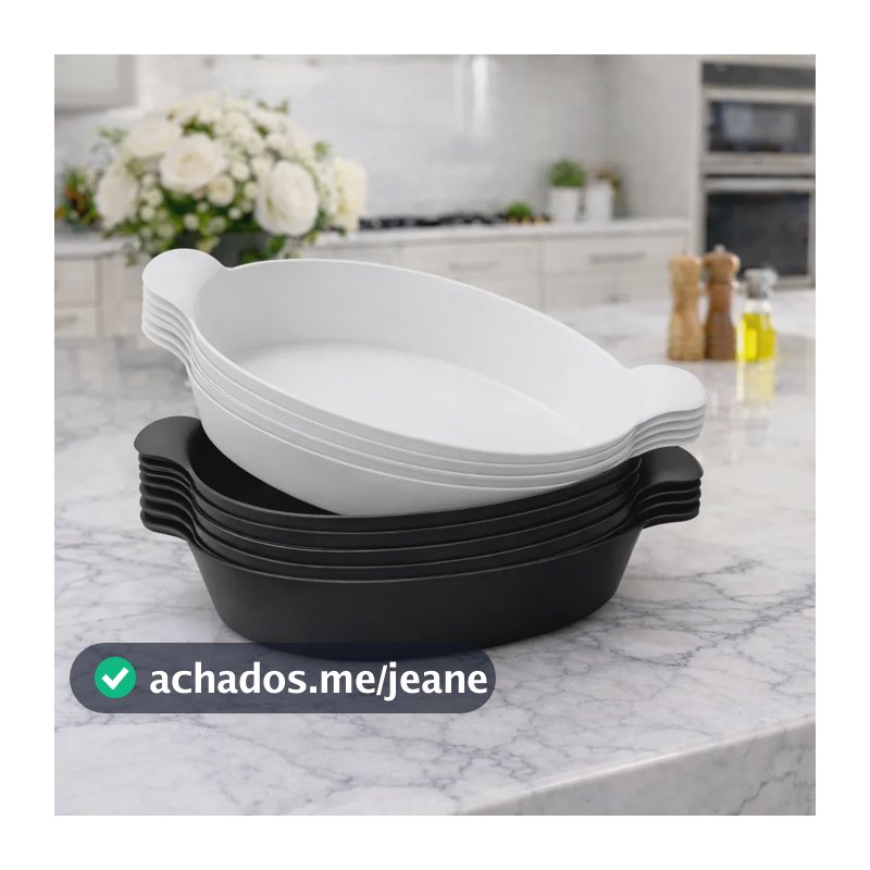 Kit 10 Petisqueira Barquinha Canoa Branca Petiscos Porções Branco E Preto