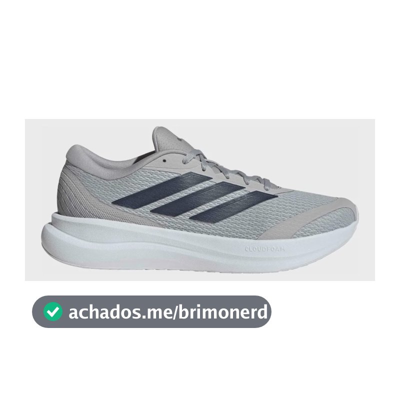 Tênis De Corrida Masculino Runfalcon 6 Cloudfoam adidas Cinza Liso 41 Br