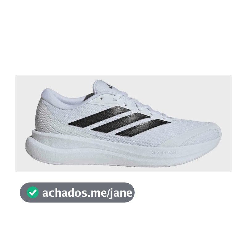 Tênis De Corrida Masculino Runfalcon 6 Cloudfoam adidas Branco Liso 41 Br