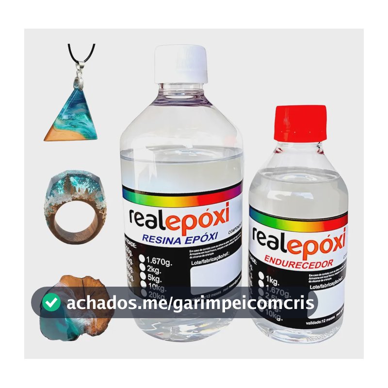 Resina Epoxi Baixa Viscosidade Kit 300g (a+b) Artesanato Transparente