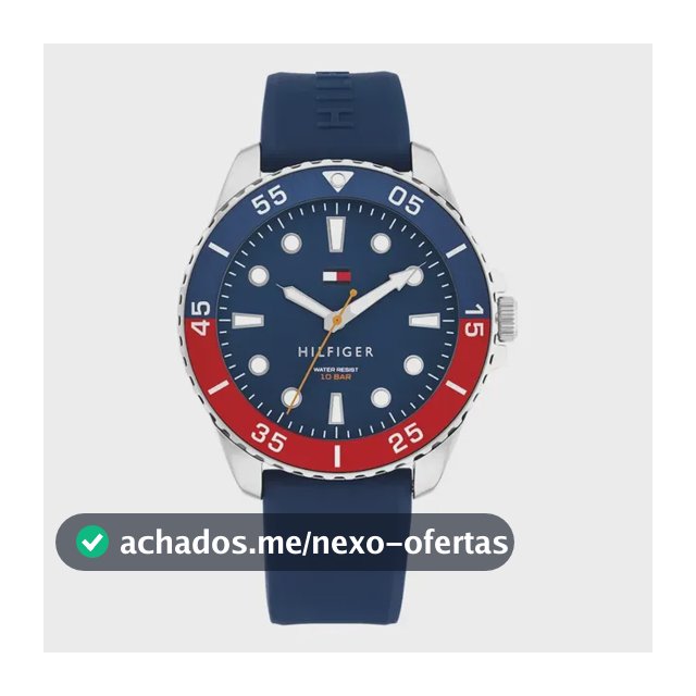 Relógio Tommy Hilfiger Masculino Borracha Azul 1792200