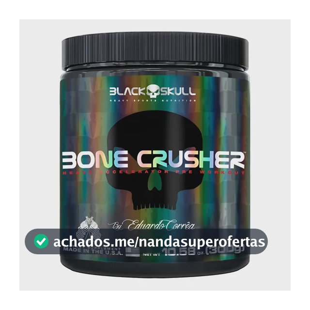Bone Crusher 300g - Black Skull - Novos Sabores