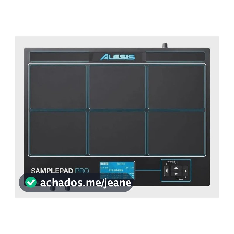 Bateria Eletrônica Alesis SamplePad Pro 8 Pads Led MIDI Preto