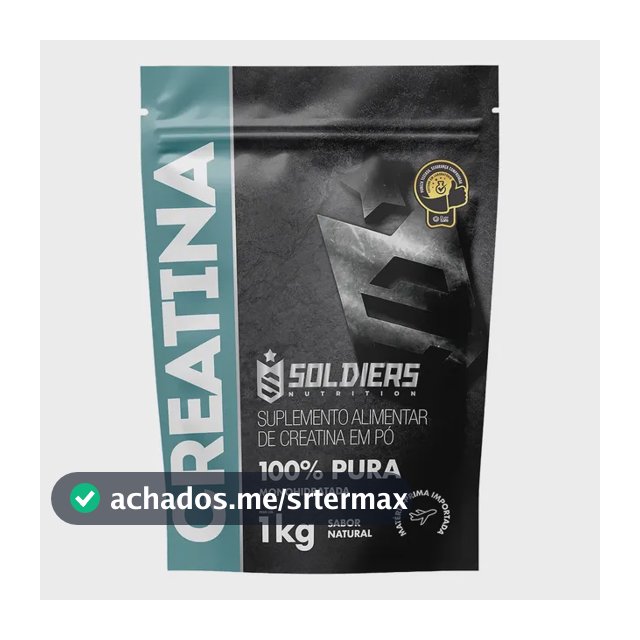 Creatina Soldiers Nutrition em pó Sem sabor x 1kg