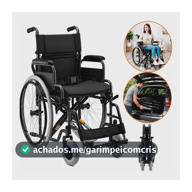 Cadeira De Rodas Dobrável Modelo D400 Até 120 Kg - Dellamed