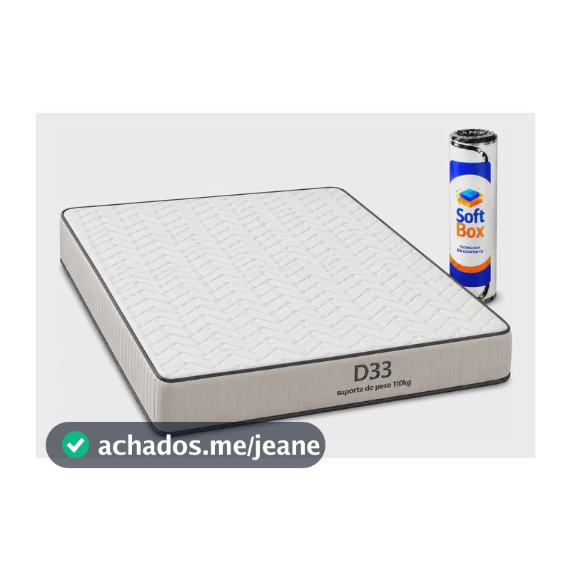 Colchão D33 Ortopédico Casal Anti Alérgico 17 Cm Vácuo