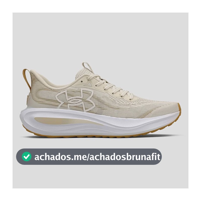 Tênis Masculino Charged Skyline 5 Under Armour Bege Liso 42 Br