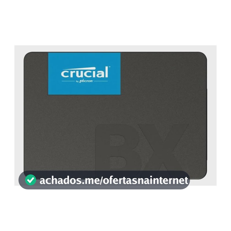 Ssd 1tb Sata Iii 2,5 Pol. Crucial Bx500 Ct1000bx500ssd1 Velocidade De Leitura Até 540mb/s Disco Sólido Interno