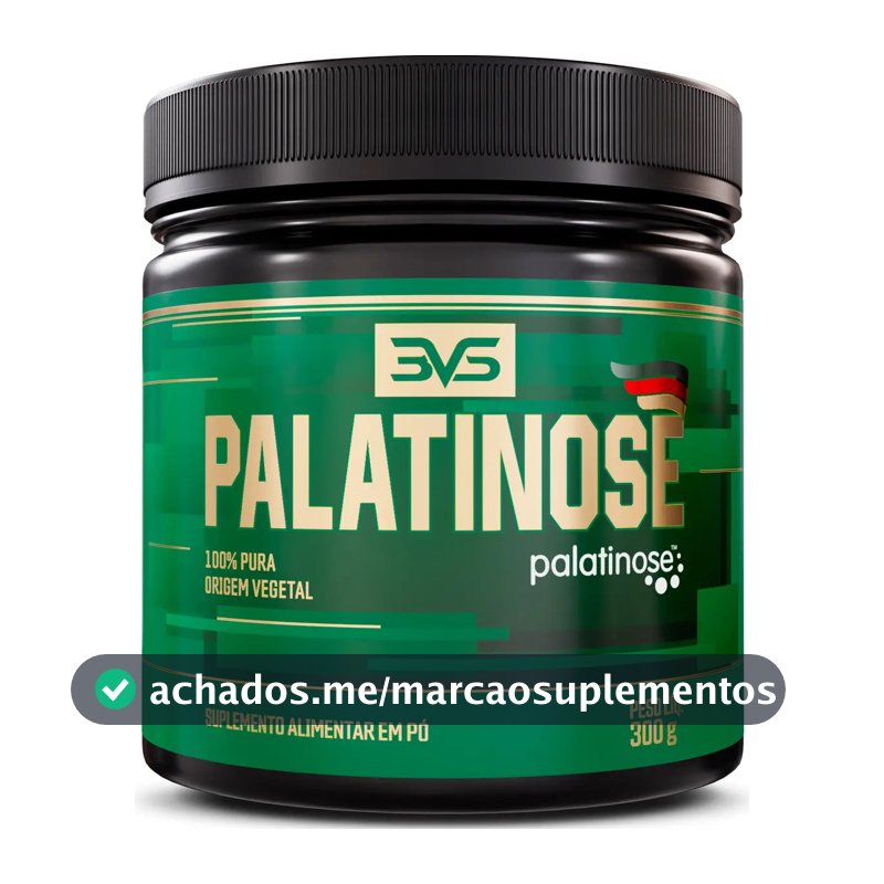 Palatinose 100% Pura - Fórmuila Avançada Com Baixo Índice Glicêmico E Insumos Importados - 300g