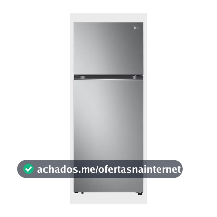 Geladeira LG Frost Free Inverter 395L Duplex Inox Look - 220V